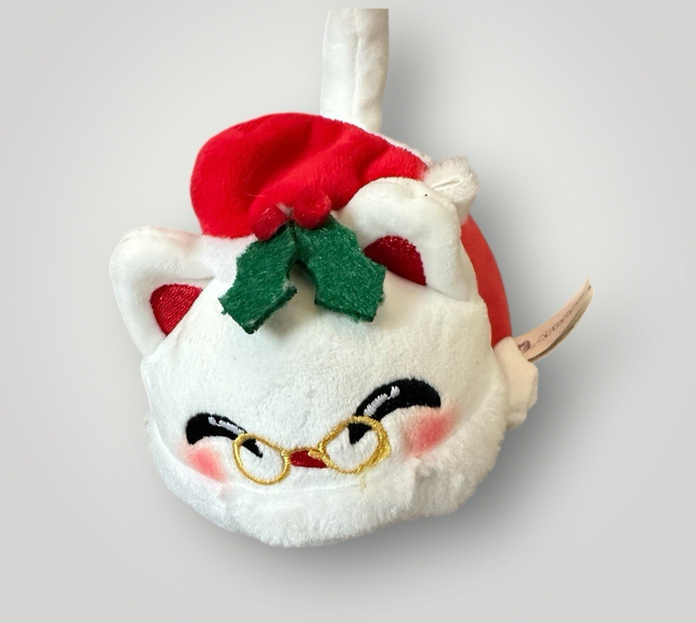 Aphmau MeeMeows Santa Cat Christmas Stuffed Plush Animal 6"